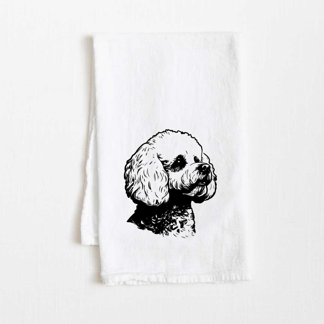 Bichon Frise Dog Flour Sack Kitchen Towel - 36" x 32"