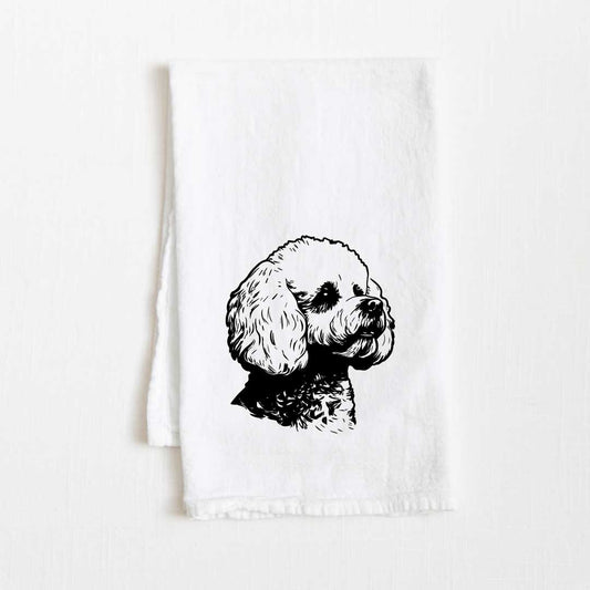 Bichon Frise Dog Flour Sack Kitchen Towel - 36" x 32"