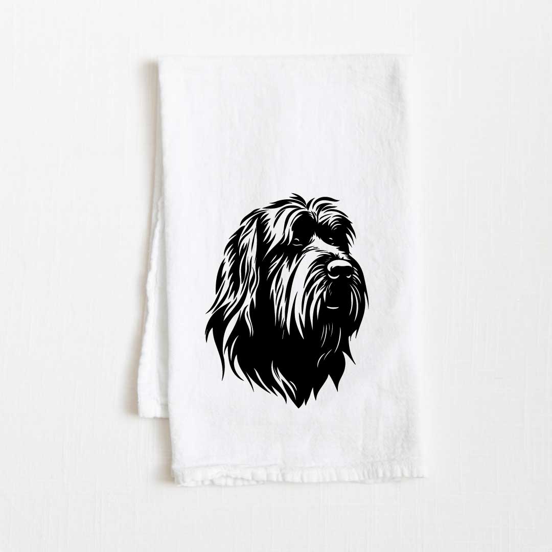 Briard Dog Flour Sack Kitchen Towel - 36" x 32"