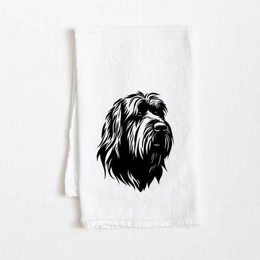 Briard Dog Flour Sack Kitchen Towel - 36" x 32"