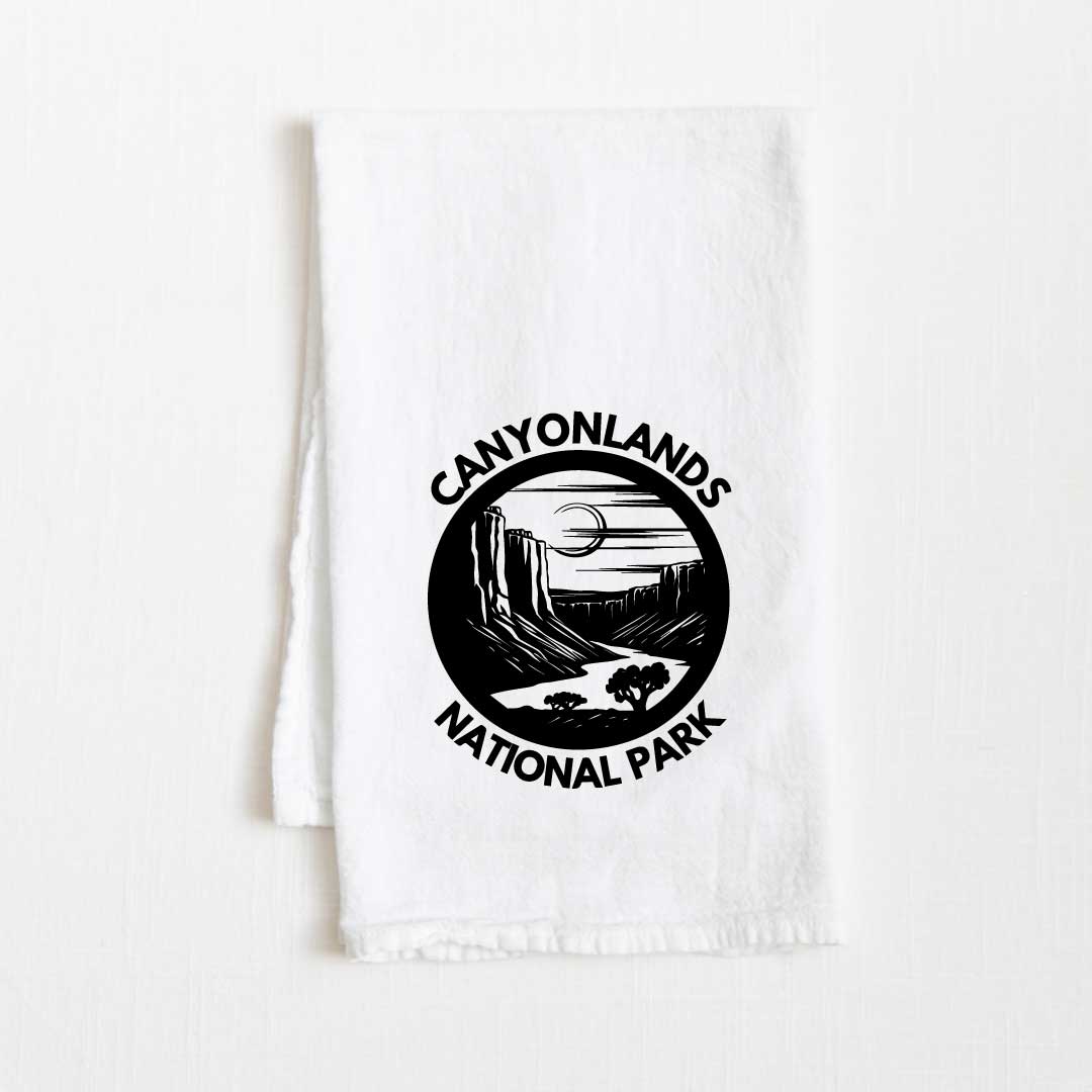 Canyon Lands National Park Flour Sack Kitchen Towel - 36” x 32”