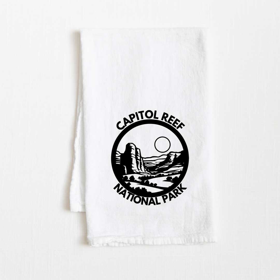 Capitol Reef National Park Flour Sack Kitchen Towel - 36” x 32”