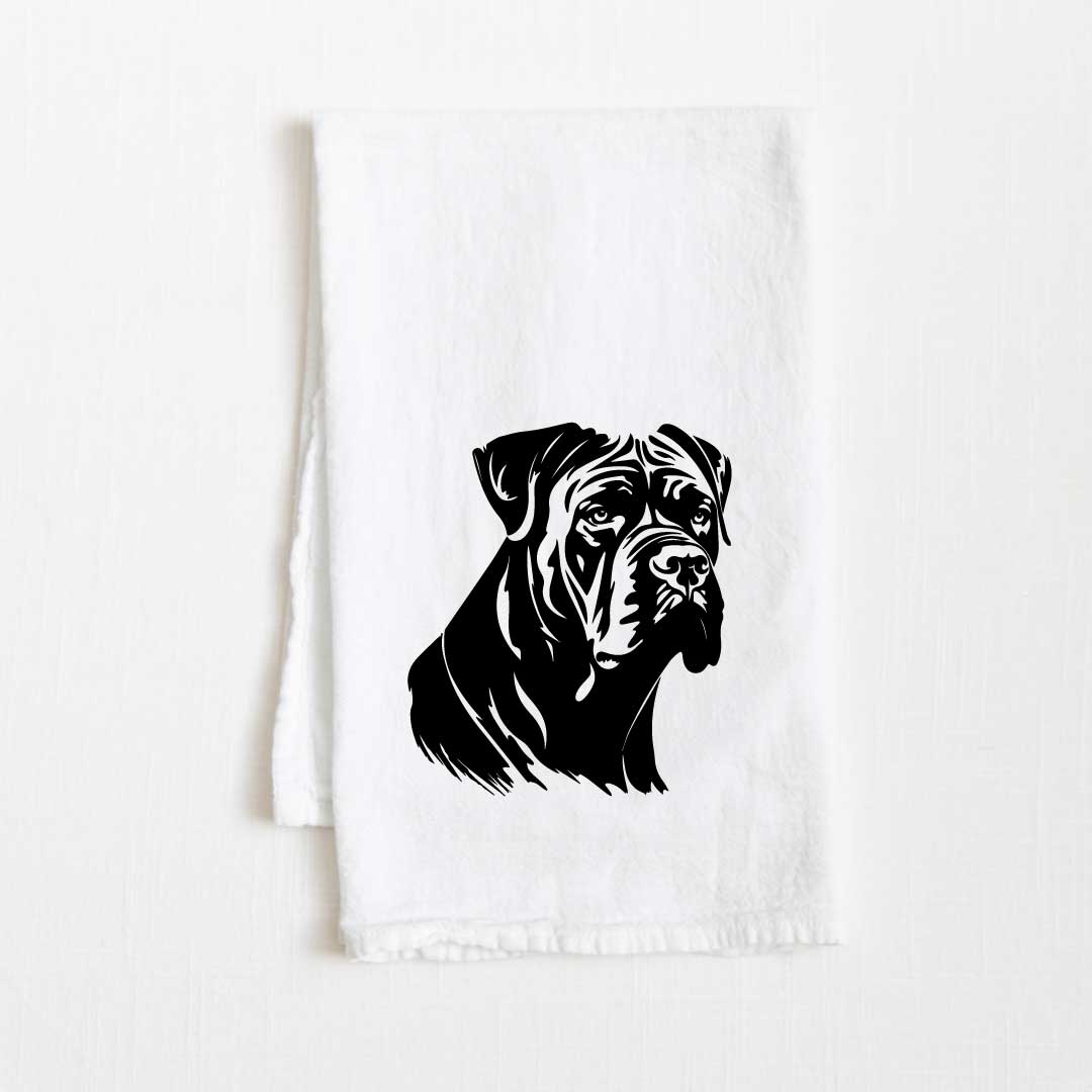 Cane Corso Dog Flour Sack Kitchen Towel - 36" x 32"