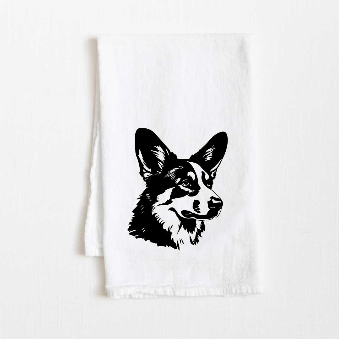 Cardigan Welsh Corgi Dog Flour Sack Kitchen Towel - 36" x 32"