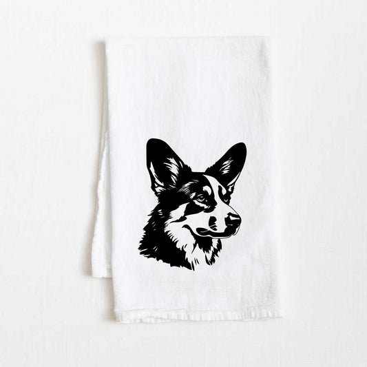 Cardigan Welsh Corgi Dog Flour Sack Kitchen Towel - 36" x 32"