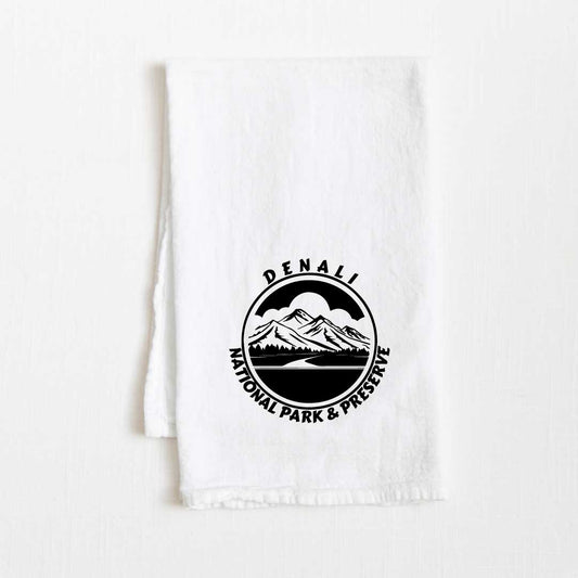 Denali National Park Flour Sack Kitchen Towel - 36” x 32”