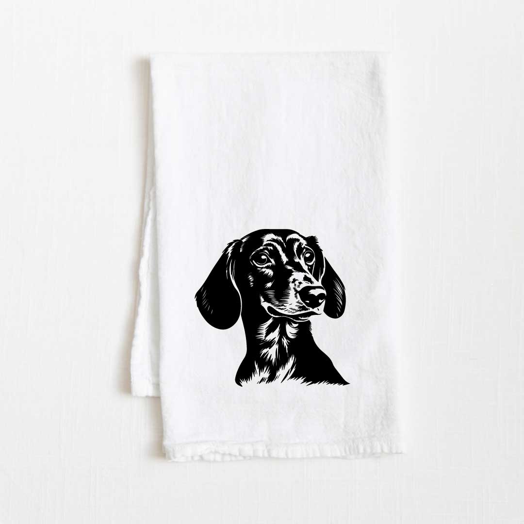 Dachshund Dog Flour Sack Kitchen Towel - 36" x 32"