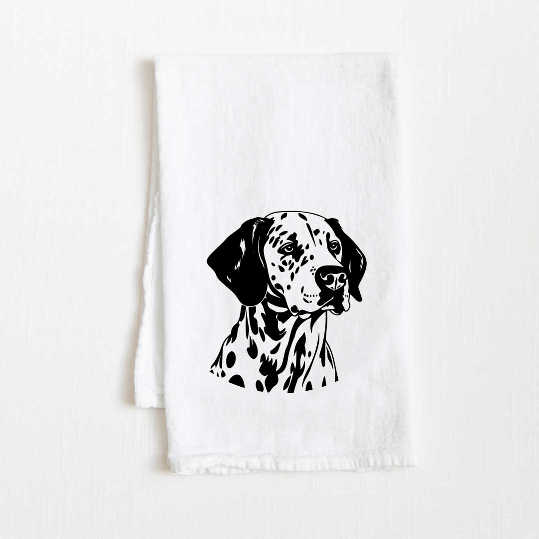 Dalmation Dog Flour Sack Kitchen Towel - 36" x 32"