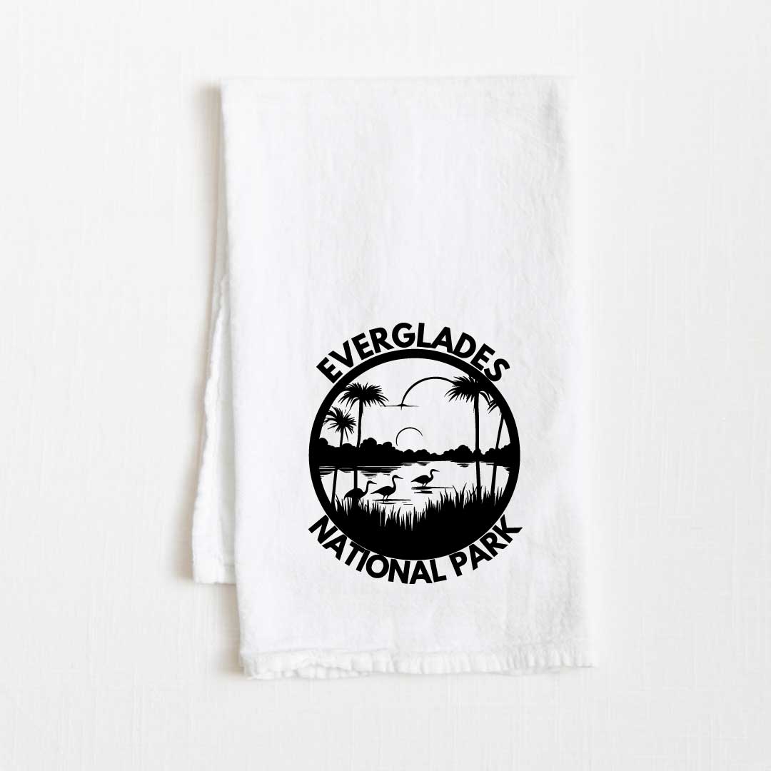 Everglades National Park Flour Sack Kitchen Towel - 36” x 32”