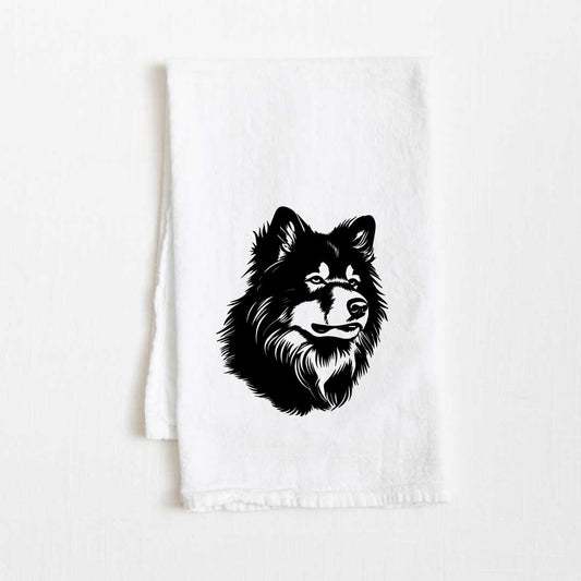 Finnish Lapphund Dog Flour Sack Kitchen Towel - 36" x 32"