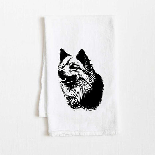 Finnish Spitz Dog Flour Sack Kitchen Towel - 36" x 32"