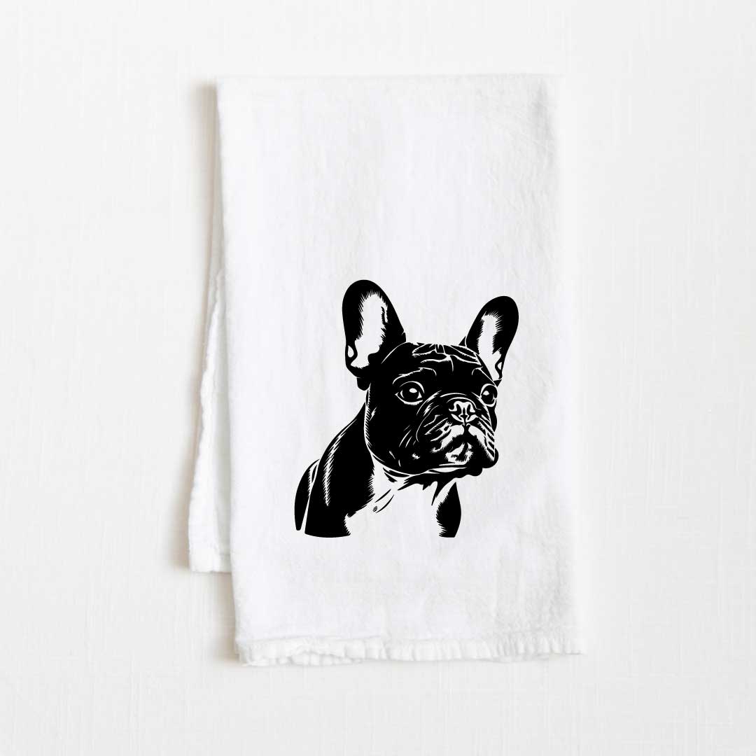 French Bulldog Dog Flour Sack Kitchen Towel - 36" x 32"