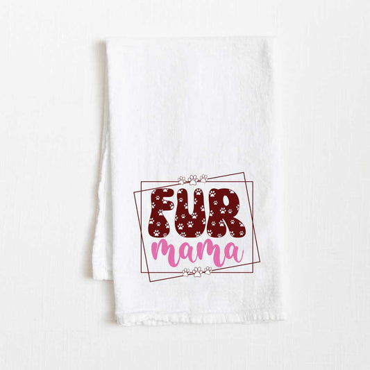 Fur Mama Flour Sack Kitchen Towel - 36” x 32”