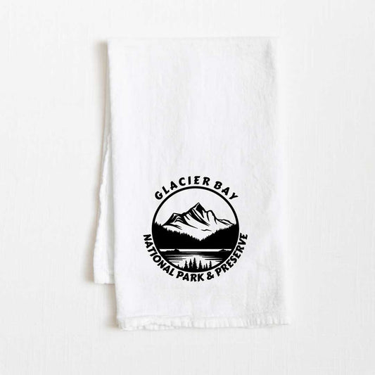 Glacier Bay National Park Flour Sack Kitchen Towel - 36” x 32”