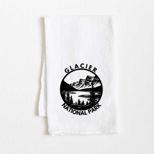 Glacier National Park Flour Sack Kitchen Towel - 36” x 32”