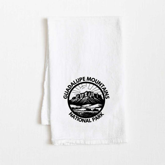Guadalupe Mountains National Park Flour Sack Kitchen Towel - 36” x 32”