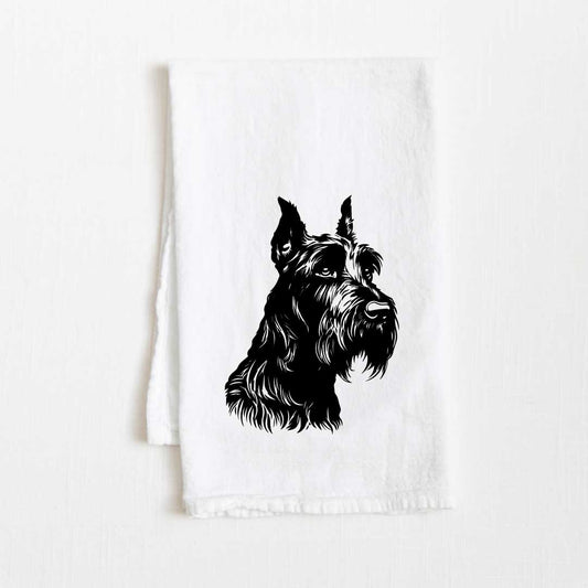 Giant Schnauzer Dog Flour Sack Kitchen Towel - 36" x 32"