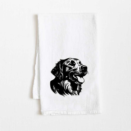 Golden Retriever Dog Flour Sack Kitchen Towel - 36" x 32"