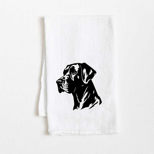 Great Dane Dog Flour Sack Kitchen Towel - 36" x 32"