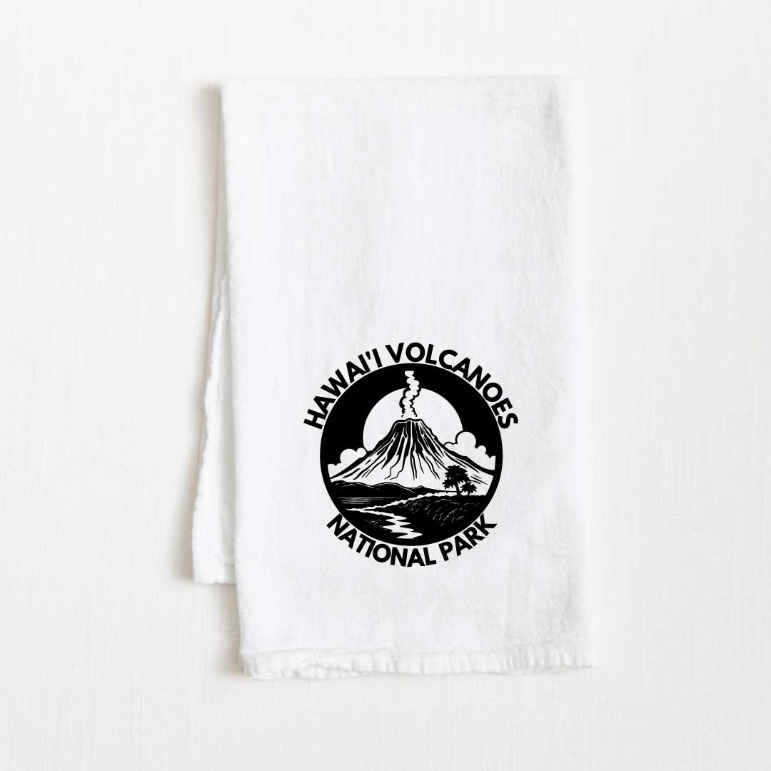 Hawai’i Volcanoes National Park Flour Sack Kitchen Towel - 36” x 32”