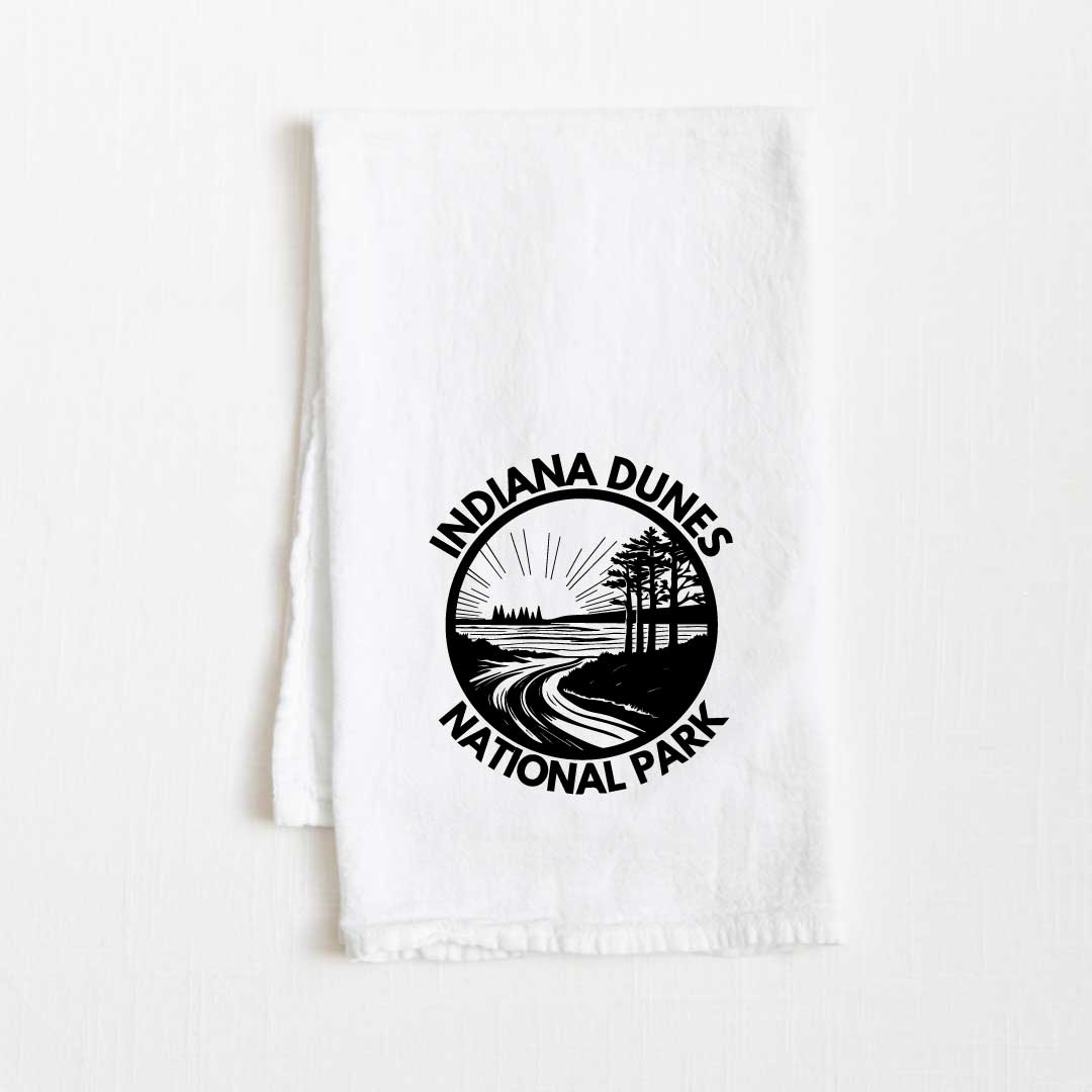 Indiana Dunes National Park Flour Sack Kitchen Towel - 36” x 32”