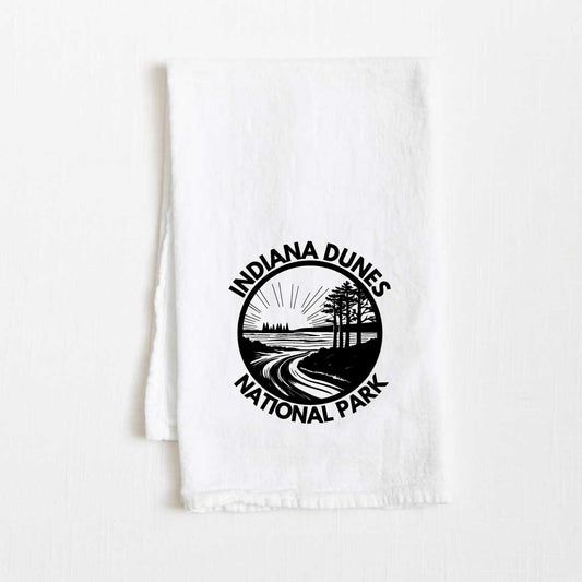 Indiana Dunes National Park Flour Sack Kitchen Towel - 36” x 32”