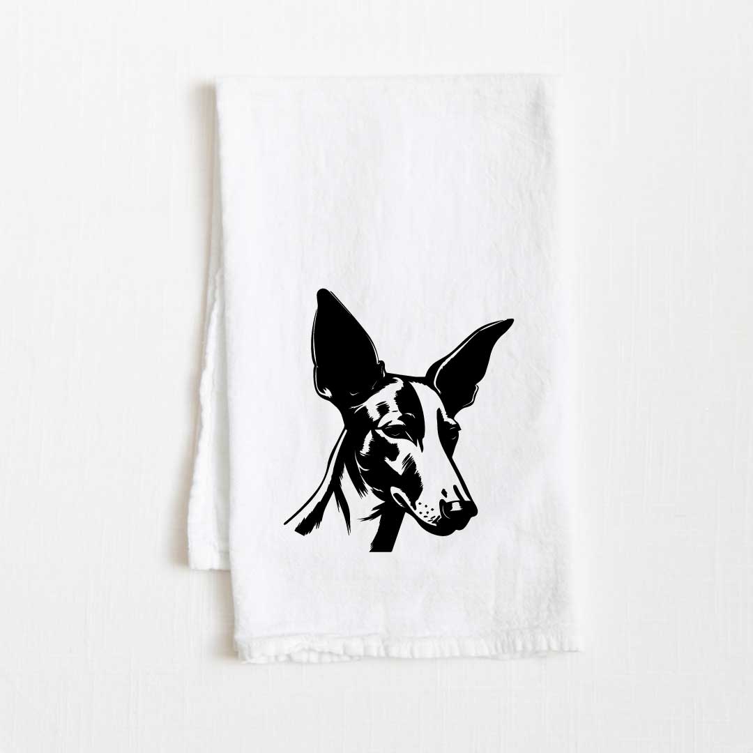 Ibizan Hound Dog Flour Sack Kitchen Towel - 36" x 32"