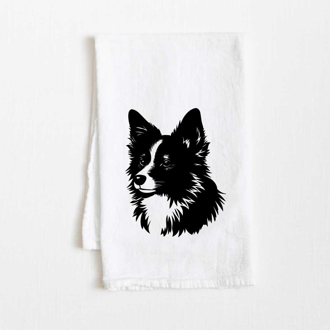 Icelandic Sheepdog Dog Flour Sack Kitchen Towel - 36" x 32"