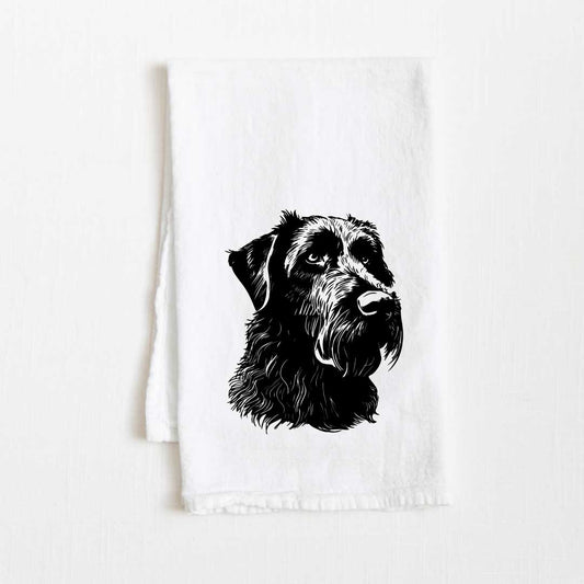 Irish Wolfhound Dog Flour Sack Kitchen Towel - 36" x 32"