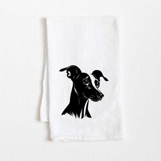 Italian Greyhound Dog Flour Sack Kitchen Towel - 36" x 32"