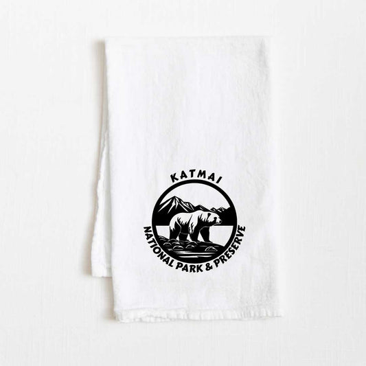 Katmai National Park Flour Sack Kitchen Towel - 36” x 32”