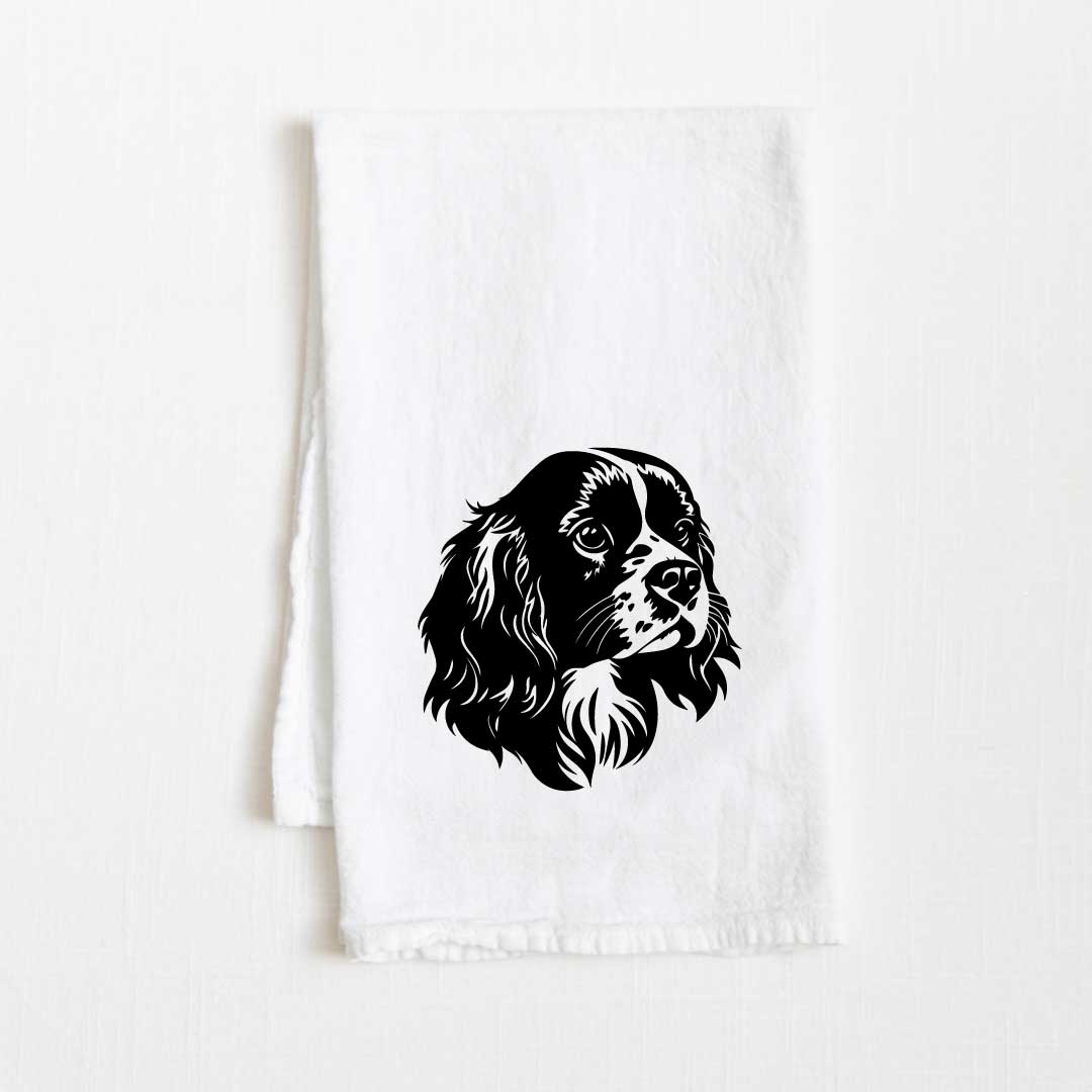 King Charles Spaniel Dog Flour Sack Kitchen Towel - 36" x 32"