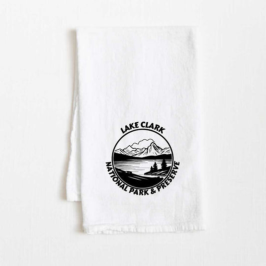 Lake Clark National Park Flour Sack Kitchen Towel - 36” x 32”