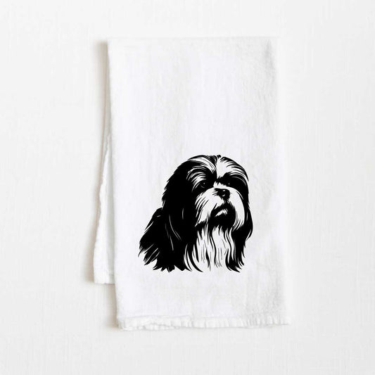 Lhasa Apso Dog Flour Sack Kitchen Towel - 36" x 32"