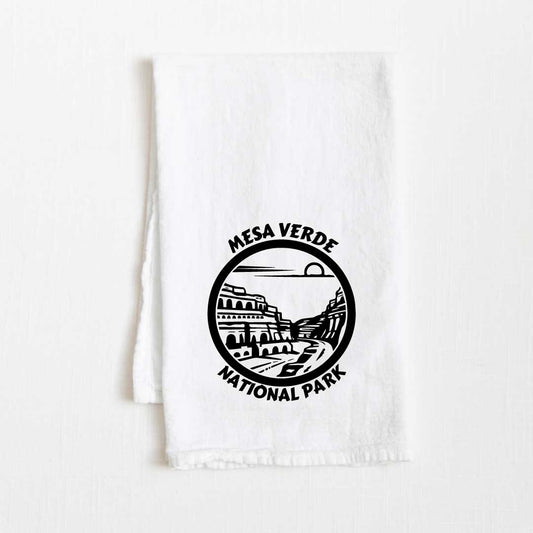 Mesa Verde National Park Flour Sack Kitchen Towel - 36” x 32”