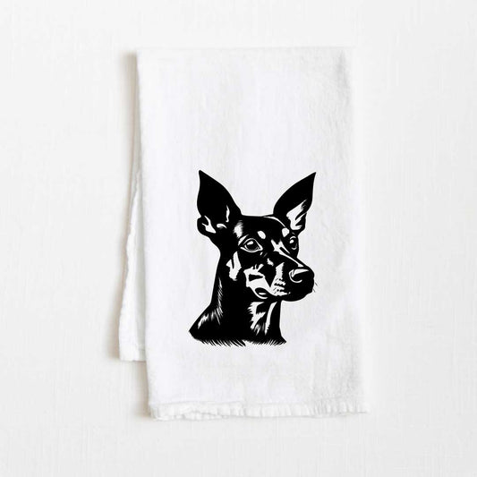 Manchester Terrier Dog Flour Sack Kitchen Towel - 36" x 32"