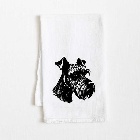 Miniature Schnauzer Dog Flour Sack Kitchen Towel - 36" x 32"