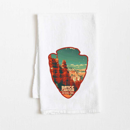 Bryce Canyon National Park Vintage Illustrated Flour Sack Kitchen Towel - 36” x 32”