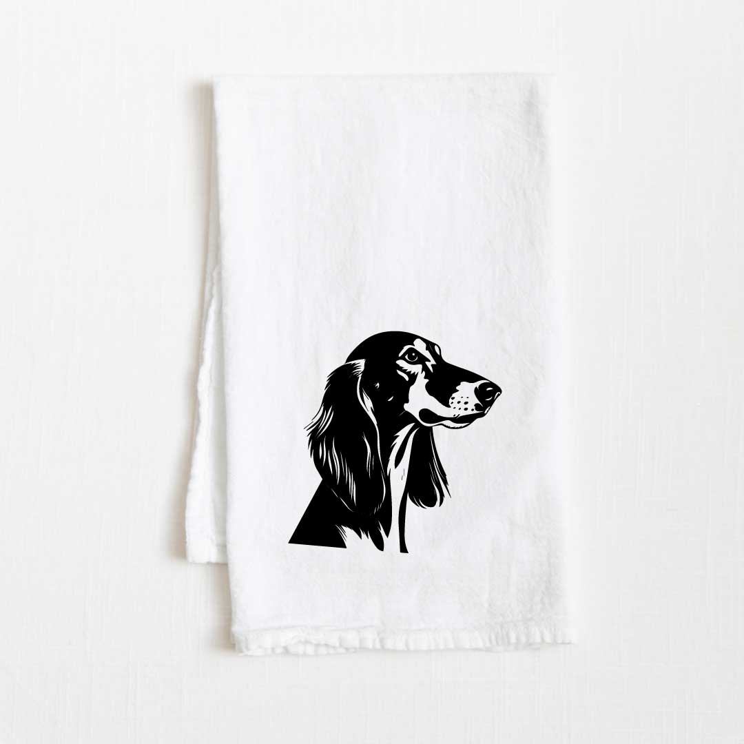 Saluki Dog Flour Sack Kitchen Towel - 36" x 32"