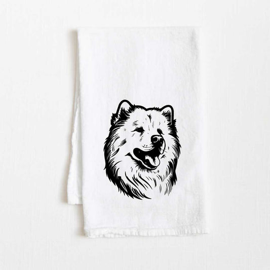 Samoyed Dog Flour Sack Kitchen Towel - 36" x 32"