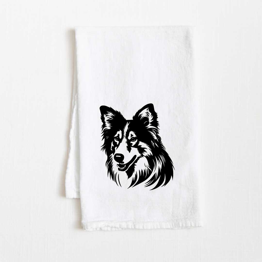 Shetland Sheepdog Flour Sack Kitchen Towel - 36" x 32"