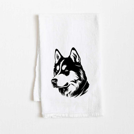 Siberian Husky Dog Flour Sack Kitchen Towel - 36" x 32"