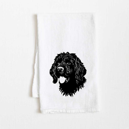 Spanish Water Dog Flour Sack Kitchen Towel - 36" x 32"
