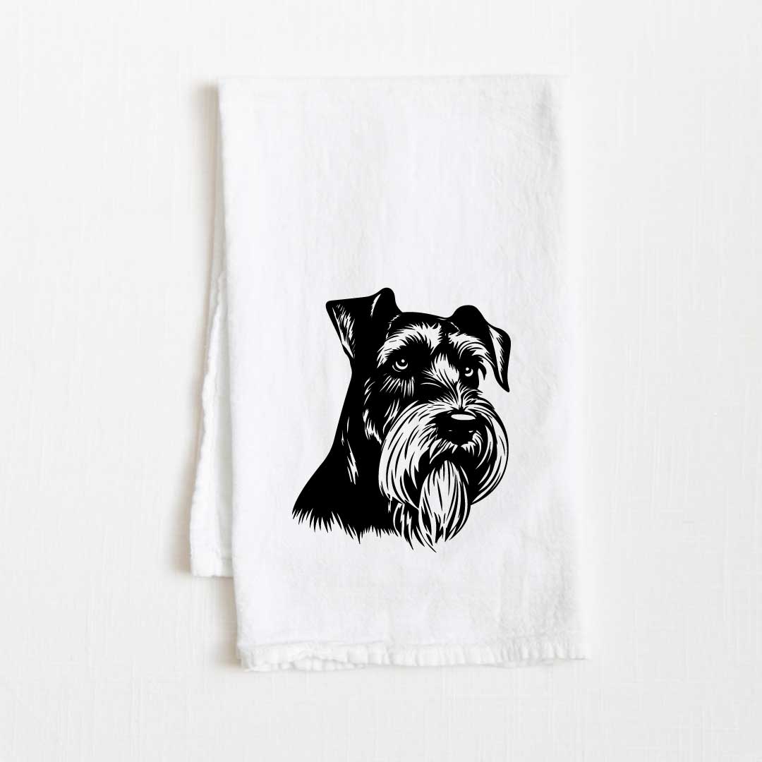 Standard Schnauzer Dog Flour Sack Kitchen Towel - 36" x 32"