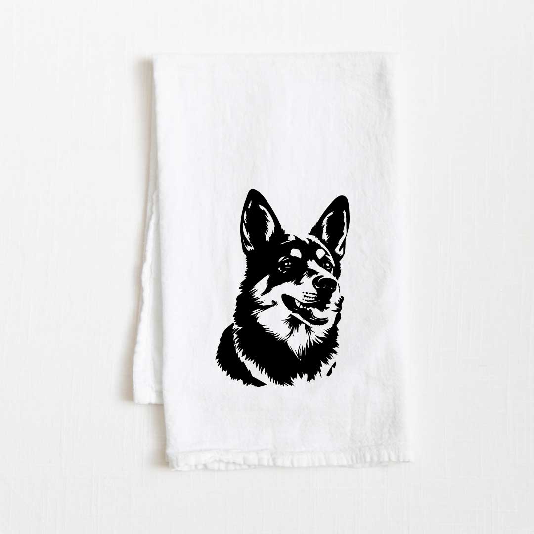 Swedish Vallhund Dog Flour Sack Kitchen Towel - 36" x 32"