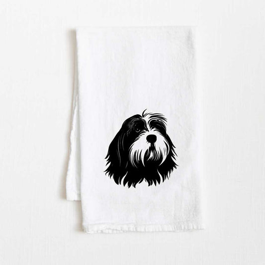 Tibetan Terrier Dog Flour Sack Kitchen Towel - 36" x 32"