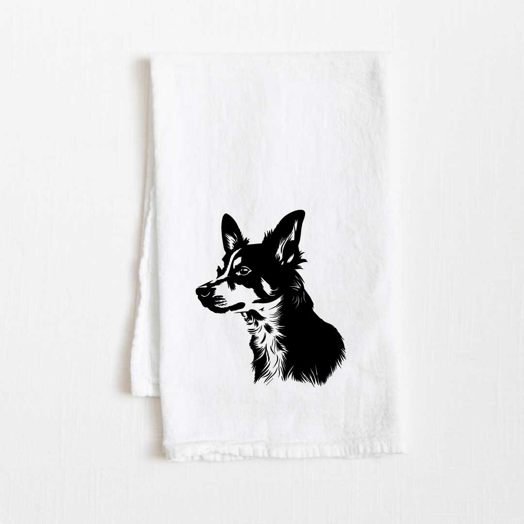 Toy Fox Terrier Dog Flour Sack Kitchen Towel - 36" x 32"