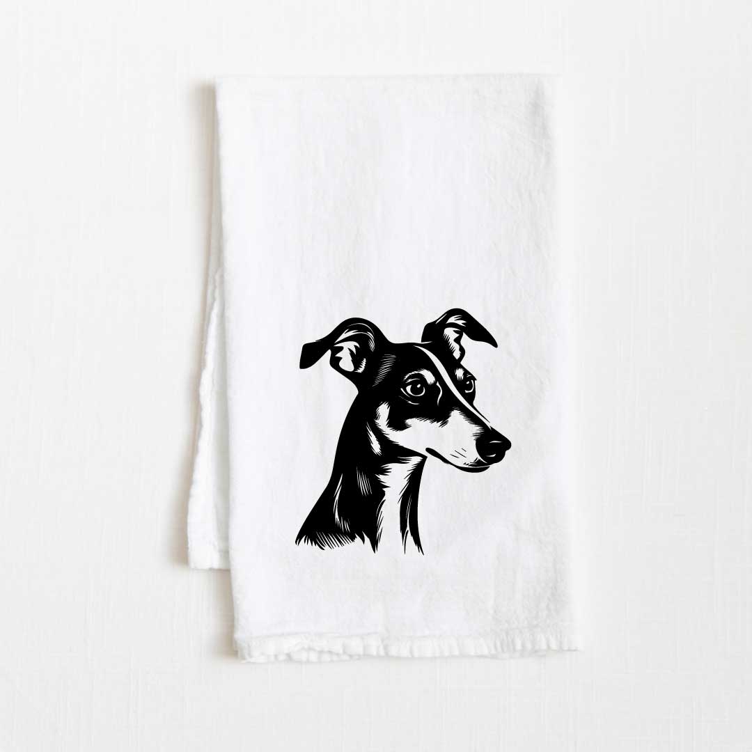 Whippet Dog Flour Sack Kitchen Towel - 36" x 32"