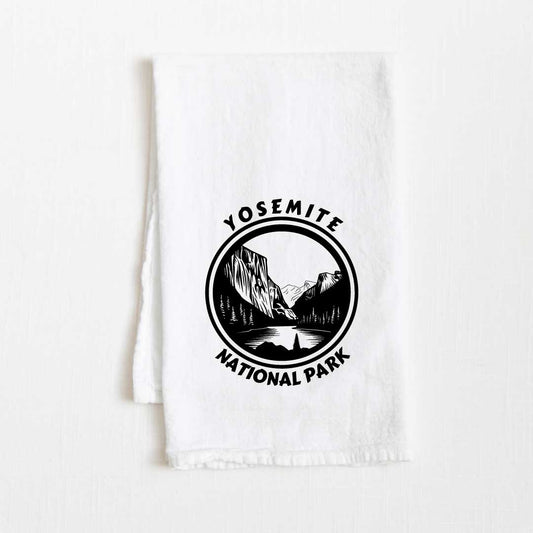 Yosemite National Park Flour Sack Kitchen Towel - 36” x 32”