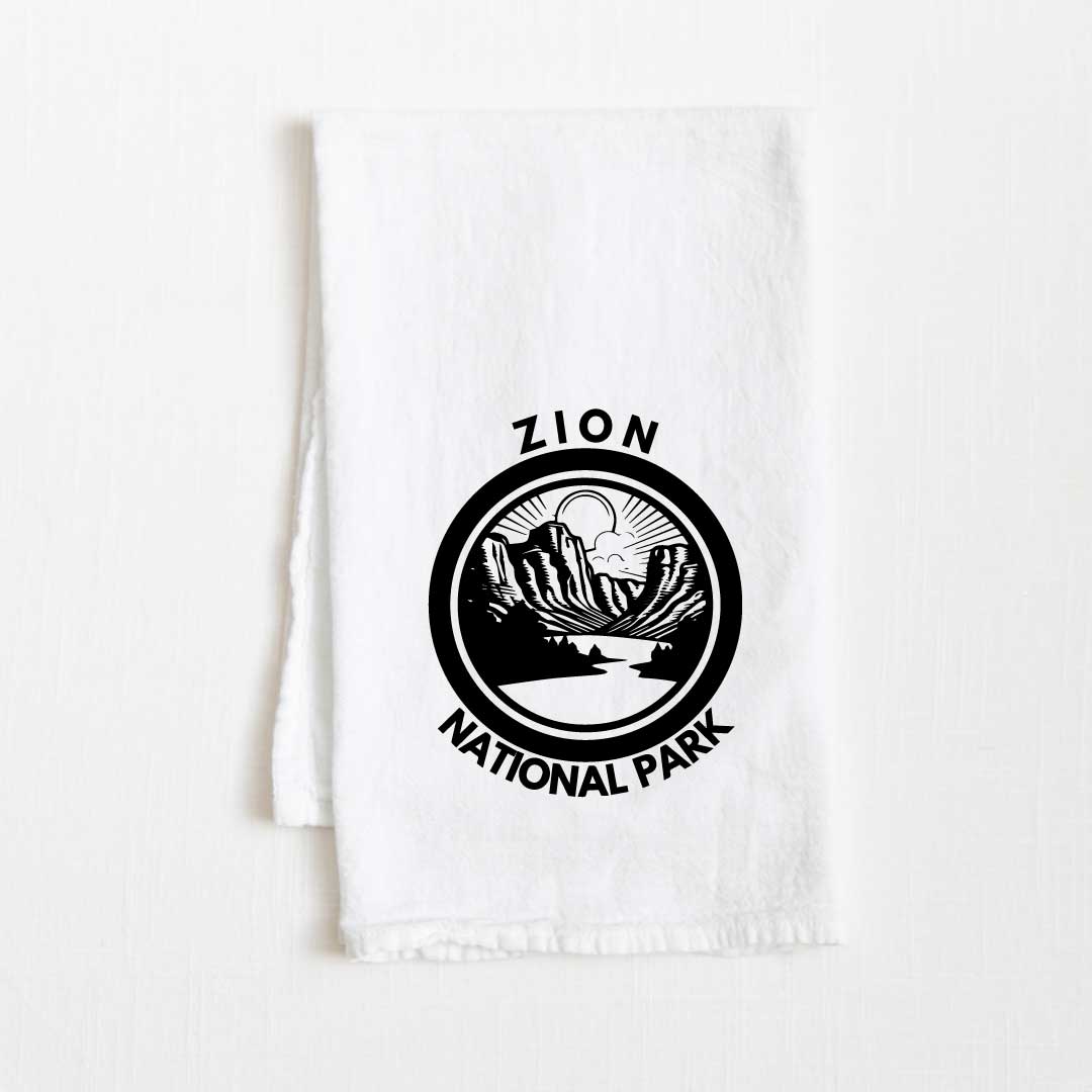 Zion National Park Flour Sack Kitchen Towel - 36” x 32”
